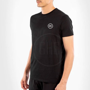 Camiseta de compresión de algodón de verano personalizada para hombre para gimnasio Fitness deportes Casual Tops ropa - Product Image 2