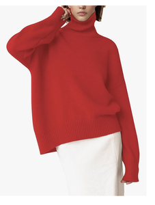 Suéter de Cuello Alto de Punto Grueso con Logotipo Personalizado de Fábrica Directa de Bangladés, Nuevo, de Manga Larga, con Dobladillo Alto y Bajo, Top Moderno - Product Image 3