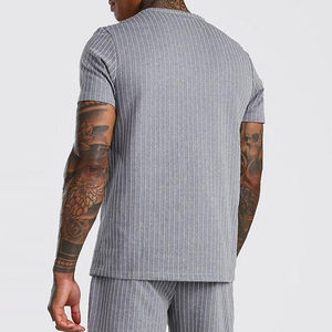 Collection d'été Custom made Logo or Design Cotton Made Men T Shirt With Shorts Twin Sets Round Neck 2 Pieces men twin sets - Product Image 6