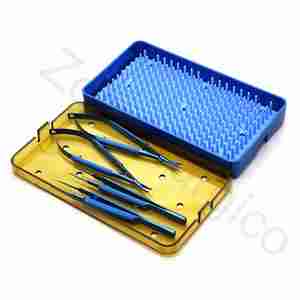 Instrumento Microquirúrgico Oftálmico de Acero, Combinación de Portaagujas/Tijeras/Pinzas Manuales, Certificado CE, Zoha Surgico ZS-1000 - Product Image 1