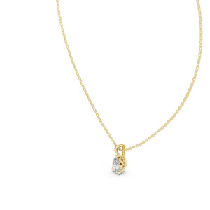 สร้อยคอเพชร VVS-VS EF ทรงลูกแพร์ 1 กะรัต ผลิตในห้องปฏิบัติการ ทอง 18KT, 14KT โรสโกลด์, เยลโลว์โกลด์, ไวท์โกลด์ เครื่องประดับชั้นดีที่ยั่งยืน - Product Image 4