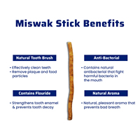 Palitos de Cepillo de Dientes Miswak 100% Orgánicos de Moda al Por Mayor, Tendencia 2025, Calidad Premium, Empaque Premium, Higiene Bucal Multiusos