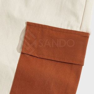 Pantalones Cargo para Hombre a la Moda, Corte Ajustado, Cómodos, Estilo Casual, Cintura Media, Rectos, de Peso Medio, Secado Rápido, 100% Algodón - Product Image 5