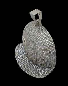 Custom High Quality VVS <b>Moissanite</b> Diamond <b>Pendants</b> 925 Silver Iced Out Hip Hop Pendent for Men <b>Moissanite</b> Cap Pendent - Product Image 6