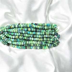 Pin vert bonbon opale lisse Rondelle perles 7mm à 10mm brin de pierres précieuses en vrac pour la fabrication de bijoux en vrac en gros approvisionnement Inde - Product Image 6