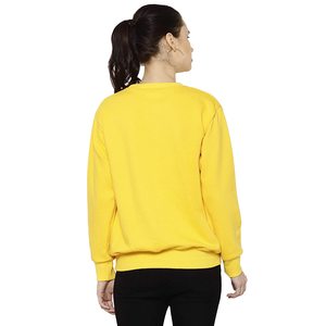 เสื้อสเวตเชิ้ตคอกลมโอเวอร์ไซส์ผ้าฟลีซพิมพ์ลายฤดูหนาวคุณภาพสูงสำหรับผู้หญิง ปักโลโก้ตามสั่ง สไตล์สตรีทแวร์ - Product Image 4