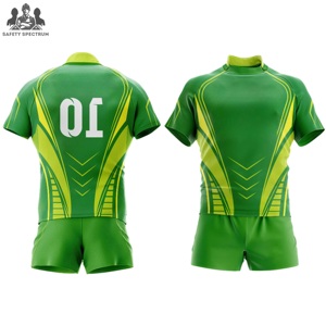 Conjuntos de Uniformes de Rugby para Hombre, Ropa Deportiva, OEM, Alta Calidad, Impresión de Logotipo Personalizada por Transferencia de Calor, 100% Poliéster, Ecológico, Secado Rápido - Product Image 2