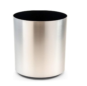 Florero de mesa de pared de suelo de metal y vidrio con estilo contemporáneo diseño de lujo moderno para pieza decorativa de hogar u oficina - Product Image 5