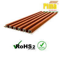 Panel de Pared de PVC Premium con Diseño de Madera y Piedra, Moderno, Ecológico, Impermeable, Ignífugo e Insonorizante, para Decoración de Apartamentos (Pima)