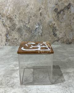 มาใหม่หรูหราอะคริลิคกล่องช็อกโกแลตMopฝังฝาไม้สําหรับRamadan Mopฝังฝาไม้Organizerจัดเก็บ - Product Image 2