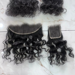 ผมมนุษย์แท้เรมี่ปิดผมตรงขนาด22นิ้วทำจากผมอินเดียใต้4X4 - Product Image 1