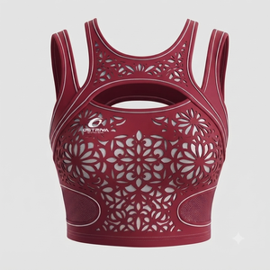 Sujetador Deportivo para Mujer, de Spandex/Poliéster, Alta Sujeción, Transpirable, para Fitness, Gimnasio, Yoga, Secado Rápido, Color Personalizable - Product Image 1