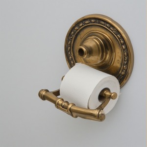 Premium Metal Toilet Paper Holder With Engraved Carved Detailing Artisan Handmade Offering Decorative Accent - Product Image 3