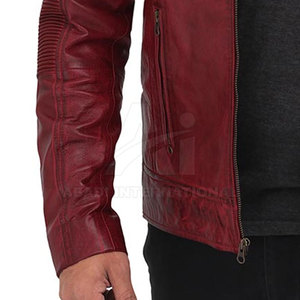 Venta caliente Hombres Ropa Chaqueta de cuero Nueva moda Hombres Chaqueta de cuero a prueba de viento - Product Image 5