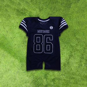 Camiseta de fútbol americano personalizada al por mayor de fábrica para niños, técnica de sublimación transpirable corta de talla grande fabricada - Product Image 5