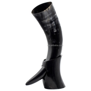 Corne à boire Cadeau de Noël Corne de Viking avec Steins en métal Pour la bière Vin Mead Ale Tankard pour les fêtes de jardin vacances personnalisées - Product Image 2