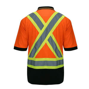 Chaleco de Seguridad de Alta Visibilidad Personalizable con Logotipo, Impermeable, Talla Grande, Camiseta Polo de Manga Corta, Ropa de Trabajo Hecha de Poliéster Reflectante - Product Image 6