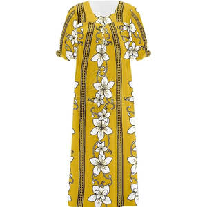 Vente en gros de robes Mumu de qualité supérieure pour femmes, robes Mumu légères à manches courtes pour femmes - Product Image 4