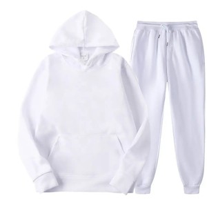 2025 Sport pantalons de survêtement et sweat à capuche ensemble unisexe Double Essentials hommes à capuche marque personnalisée survêtement ensemble poids lourd - Product Image 3
