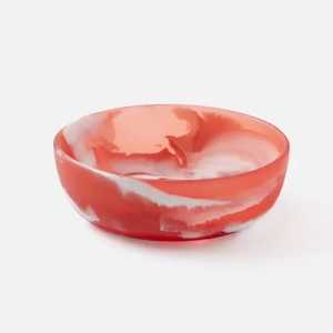 Tazón de resina pulido azul profundo ecológico desechable hecho a mano juego de cuencos para servir estilo americano regalo de negocios ensalada casera - Product Image 6