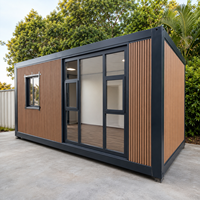 Cabina Abitativa Compatta a Installazione Rapida con Interni Rifiniti, Appartamento Modulare Monolocale con Una Camera da Letto