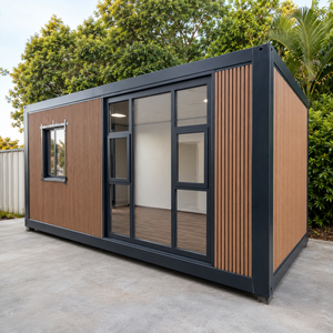 Cabane de vie compacte à installation rapide avec intérieur fini, <span class=keywords><strong>appartement</strong></span> modulaire en conteneur, <span class=keywords><strong>appartement</strong></span> <span class=keywords><strong>studio</strong></span> une chambre - Product Image 1