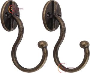 Best Selling Handmade Brass Clothes <b>Hook</b> Knitting Needles <b>Hooks</b> Customized Shape and Size Antique Brass Hanger <b>Hook</b> From Indian - Product Image 5