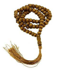 Tasbih en bois naturel avec trente-trois ou quatre-vingt-neuf perles pour la prière et la récitation islamiques - Product Image 2