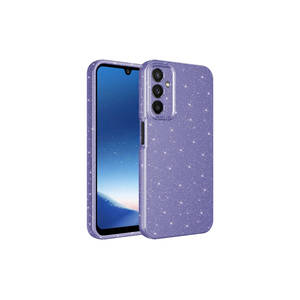 Funda de Lujo con Brillantina Netzy para Samsung Galaxy A25 A17 A53 A57 - Estilo Algodón Safa, Cubierta Trasera de Silicona, Protección de Cámara, Plateada - Product Image 2