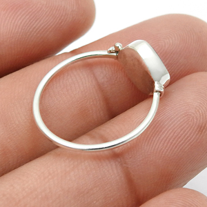 High Quality Wholesale Price 925 Sterling Silver Natural <b>Black</b> <b>Onyx</b> Gemstone Cushion Shape Pretty <b>Ring</b> Handmade Jewelry Exporter - Product Image 5