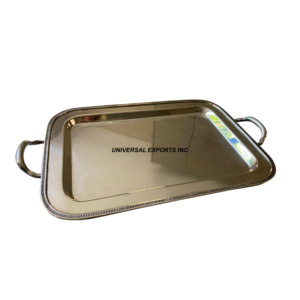 Bandeja de chocolate de diseñador de metal Bandeja de chocolate de diseñador niquelado Bandeja de chocolate de lujo nueva con estilo clásico - Product Image 5