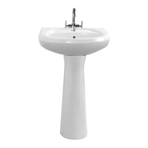 Wholesale Solid Surface White Oval Ceramic Wash Basin - Semi Countertop Bathroom Sink for Sanitary Ware - Product Image 4
