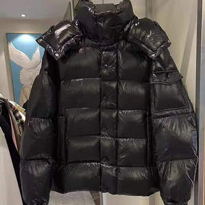 Chaquetas de Invierno de Lujo para Hombre, Diseño Personalizado Elegante y a la Moda, Chaqueta Acolchada Negra Brillante, Ropa de Abrigo Cálida para Invierno - Product Image 5