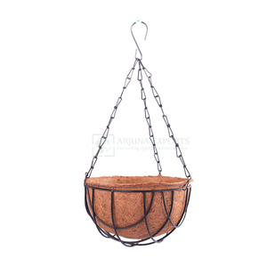 Panier mural suspendu 100% Coco/doublure de panier en Coco pour balcon, jardin et Patio, vente en gros, meilleure qualité - Product Image 1