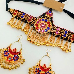 Collar de Moda Vintage con Diamantes de Latón Hecho a Mano, Estilo Étnico Tribal Afgano, para Mujer, Ropa Tradicional, Uso en Fiestas - Product Image 2