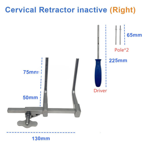 Retractor Cervical Manual, Instrumento Quirúrgico Ortopédico, Herramienta para Cirugía de Columna Vertebral, para Discectomía ACDF y Exposición Cervical, de Surgiright - Product Image 2