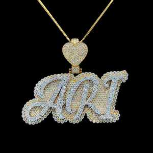 Colgante de diamante de moissanita estilo Hip Hop Premium, joyería de placa de identificación de alta calidad para fiesta, boda o regalo - Product Image 2
