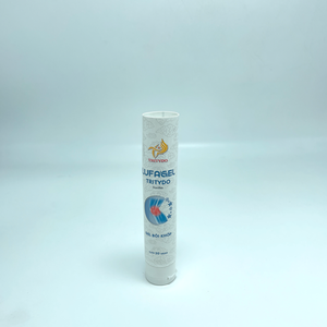 หลอดครีมเครื่องสำอาง PE สีขาว ฝาเปิดแบบพลิก บรรจุภัณฑ์พลาสติก พิมพ์ลายเงา โลโก้สั่งทำ ปั๊มร้อน สำหรับเจลทามือและผิวกาย - Product Image 1