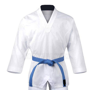 Dernière conception d'uniforme de judo en tissu de coton de haute qualité avec manches complètes uniforme de judo de couleur personnalisée - Product Image 2