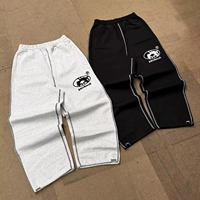 Pantalon de survêtement surdimensionné avec logo personnalisé Pantalon de survêtement baggy à jambes larges de haute qualité Pantalon lourd pour homme de grande taille Pantalon de survêtement uni de base