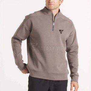 Quarter Zip Training Shirt Moisture Wicking Athletic Top For Active Men Quarter Zip Shirt - Product Image 1