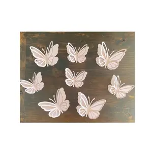 Hammered Butterfly Metal Home Decoration Small Ornaments Metal Cutting Butterflies for Wall Decoration
