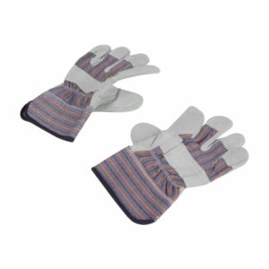 Gants de sécurité de travail en cuir de vachette de qualité supérieure Gants de protection des mains gréeur canadien industriel en coton robuste - Product Image 5