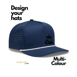 Casquette de golf professionnelle à 5 panneaux avec cordon, impression 3D personnalisée, casquette de baseball en maille, logo en caoutchouc personnalisé, couvre-chef de sport unisexe - Product Image 1