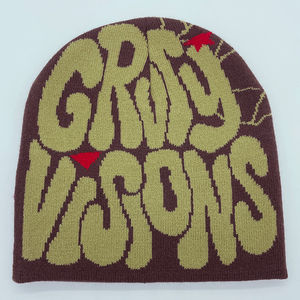 All Over Print <b>Winter</b> Knitted Beanie <b>Hats</b> Double Sports Cap Custom Logo Embroidery Unisex Beanie <b>Hats</b> for <b>Men</b> Wear - Product Image 5