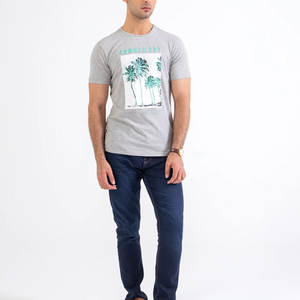 T-shirt pour homme de qualité supérieure, imprimé, en polyester/coton, respirant et à séchage rapide, léger pour une utilisation quotidienne - Product Image 1