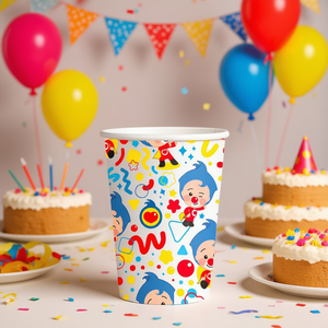 Vasos Desechables Plim Plim, Paquete de 8, Diseño Temático para Fiestas Infantiles - Product Image 3