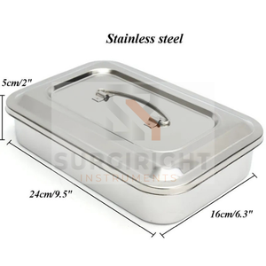 Bandeja de instrumentos médicos Caja de instrumentos quirúrgicos de desinfección de acero inoxidable Caja de esterilización BY Surgiright Instruments - Product Image 4