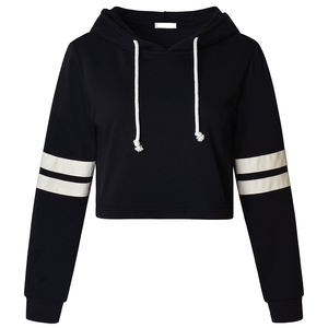 2024 sudaderas con capucha mujer señoras Casual Crop Top Sudadera con capucha mujer sudadera pulóver gimnasio Streetwear Crop Hoodie - Product Image 1