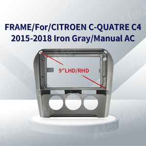 Panneau audio vidéo automobile Meihua OEM/ODM, cadre de panneau automobile 9 pouces pour Citroën C-Quatre C4 2015-2018 - Product Image 2